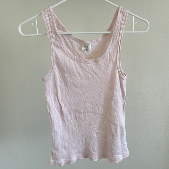 Sunday Best Cropped Tank Pink (Medium) - Picture 2 of 6